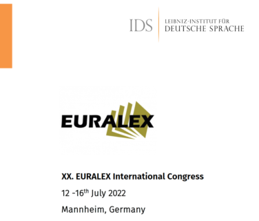 Towards entry "EURALEX 2022 in Mannheim"