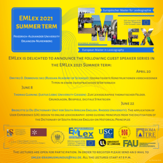 Towards entry "Second public lecture of the EMLex 2021 Summer term"